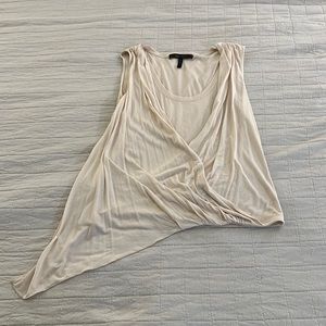 BCBGMaxazria Top sleeveless Size S Cream Excellent Condition